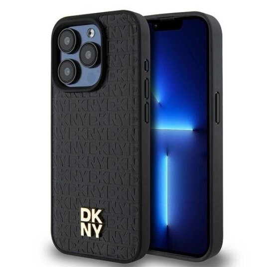 DKNY Mobildeksel i Lær til iPhone 15 Pro med MagSafe - Svart DKNY Mobildeksel i Lær til iPhone 15 Pro med MagSafe - Svart