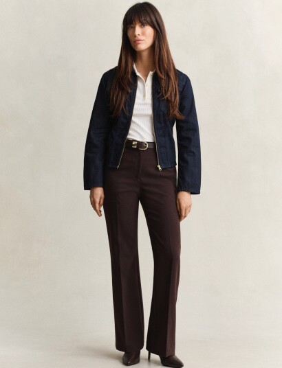 Gant Slim Flared Slacks Brown 42