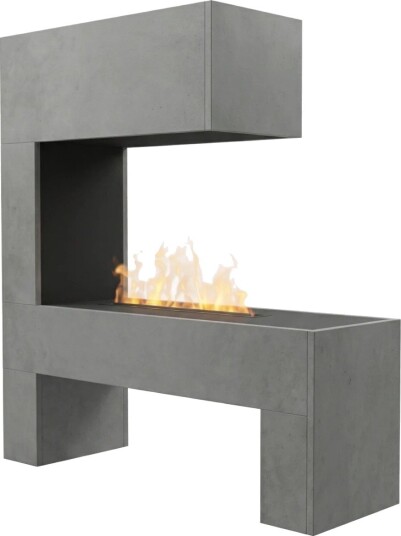 Glow Fire Elektrisk Peis Mozart OMC 600 - Grå