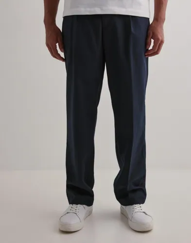 Woodbird WBBen Suit Pant Dressbukser Blå