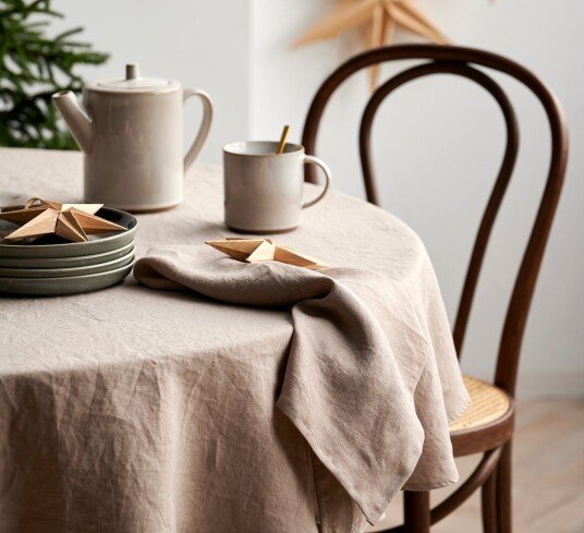 Södahl Pure Linen duk ø160 nature