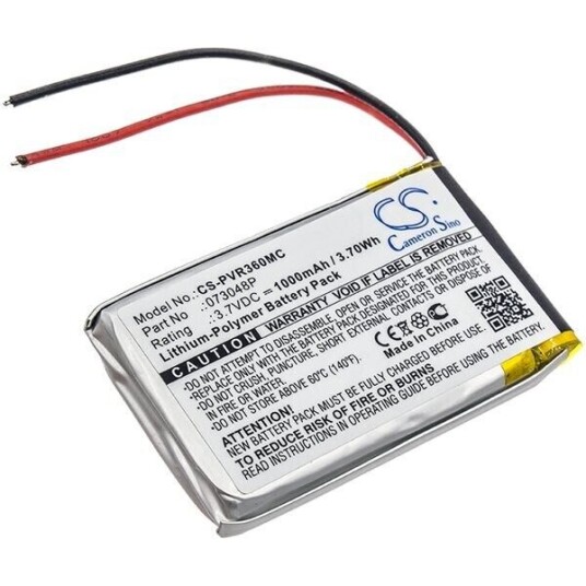 Polaroid R360 batteri (1000 mAh 3.7 V, Sort) Polaroid R360 batteri (1000 mAh 3.7 V, Sort)