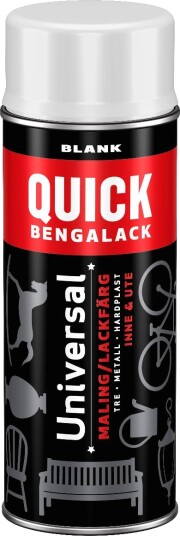 Quick bengalack spray hvit blank