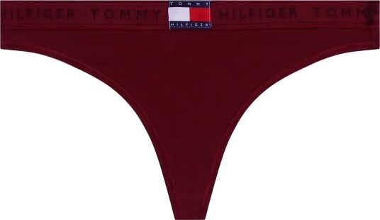 Tommy Hilfiger Shine Wb Thong (Ext.sizes) ROUGE XL Tommy Hilfiger Shine Wb Thong (Ext.sizes) ROUGE XL