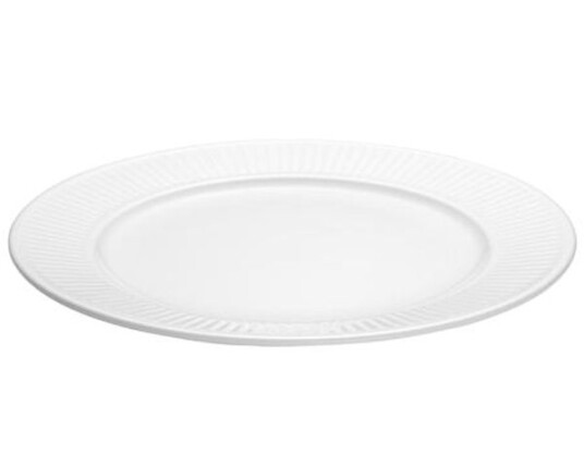 Pillivuyt Plissé tallerken flat hvit, Ø 31 cm