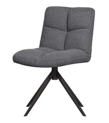 Woood Winny Spisebordsstol - Antracit bouclé Unoliving 1579846-02-0 1709613-02-0