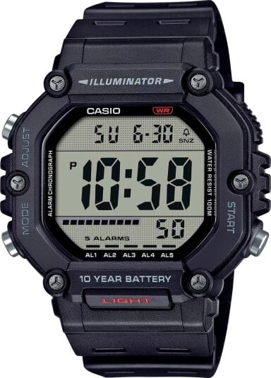 Casio Herreklokke AE 1600H 1AVEF Collection LCD/Resinplast Casio Herreklokke AE 1600H 1AVEF Collection LCD/Resinplast