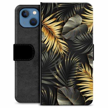 iPhone 13 Premium Lommebok-deksel Gulde Blader