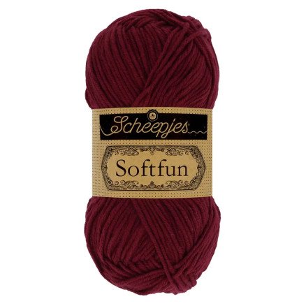 Scheepjes Softfun Garn Unicolor 2637 Mahogany Scheepjes Softfun Garn Unicolor 2637 Mahogany