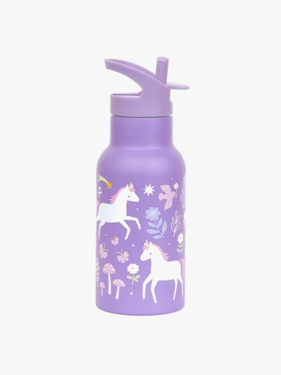 A Little Lovely Company Unicorn Dreams Rustfritt Stål Vannflaske