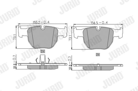 Bremseklosser JURID 572507J Bremseklosser JURID 572507J