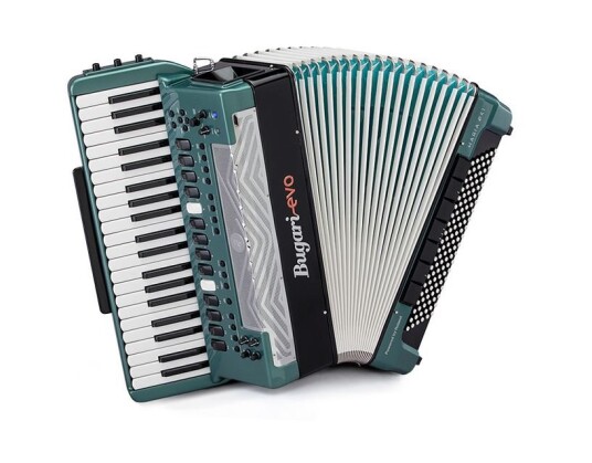 Bugari Evo Haria P41 Aquamarine pianosystem Grønn sort Med original bag