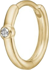 Julie Sandlau Purity Mini Ørering Single 14 kt. Gull 0,16 ct. YG14-HPS131 - Dame - Gold