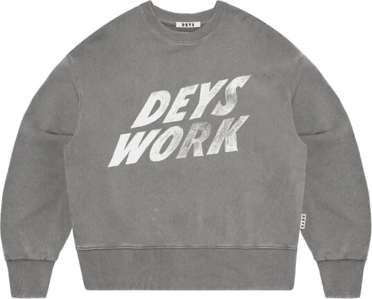 DEYS Moreno Crewneck Sweatshirt   WASHED GREY   L