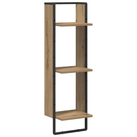 Vegghylle med hylle Artisan Eik 30 x 25 x 100 cm Konstruert tre