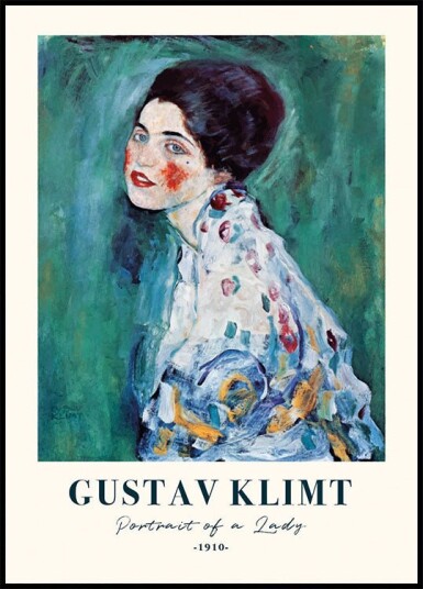 Portrait of a lady by Gustav KlimtPlakat Plakat / 50x70cm Portrait of a lady by Gustav KlimtPlakat Plakat / 50x70cm