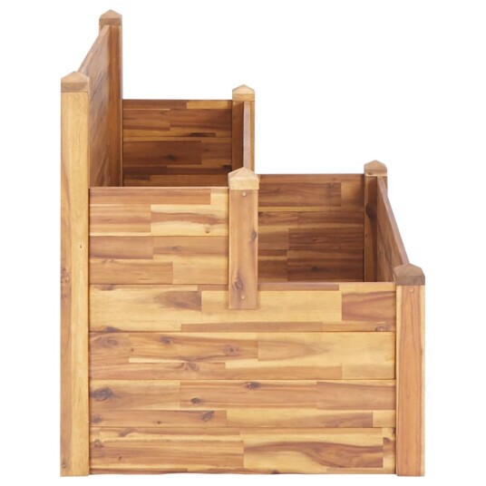 vidaXL Plantekasse 2 etasjer 110x75x84 cm heltre akasie