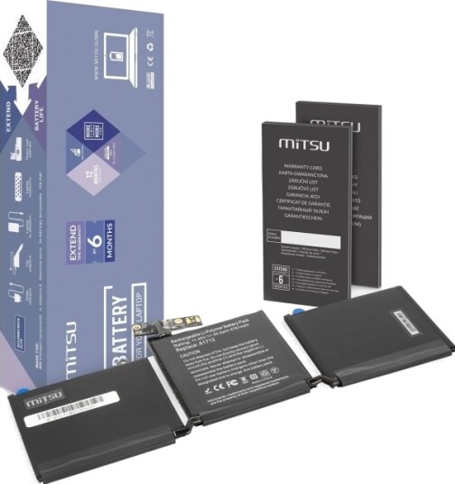 Mitsu-Batteri A1713 Til Apple Macbook Pro 13 A1708 BC/AP-A1713 Mitsu-Batteri A1713 Til Apple Macbook Pro 13 A1708 BC/AP-A1713