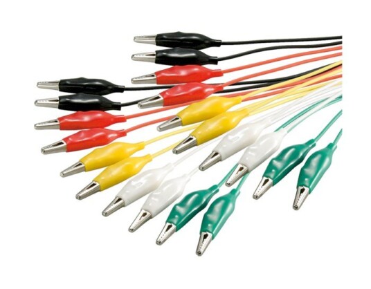 Luxorparts Krokodillemåleledninger 10 stk 32 mm