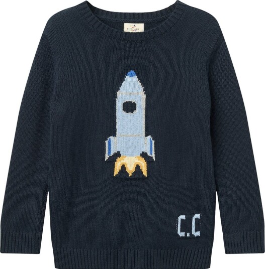 Copenhagen Colors Genser   Strikk   Navy Rakett   Copenhagen Colors   8 år (128)   Genser   Marineblå