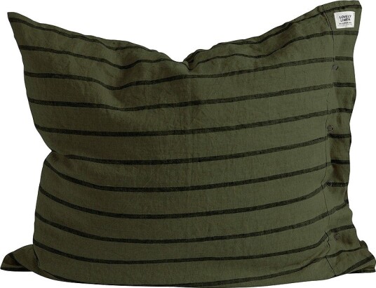 Lovely Linen   Putevar Stripe   Grønn