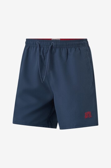 Superdry Badebukse Essential 16 Swim Short Blå Superdry Badebukse Essential 16 Swim Short Blå
