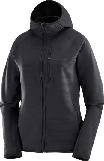 Salomon Women"s Essential Lightwarm Hoodie Deep Black XS
