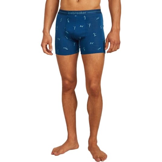 Icebreaker M Mer 150 Anatomica Boxers Ski Day Atlantis/topaz/aop M