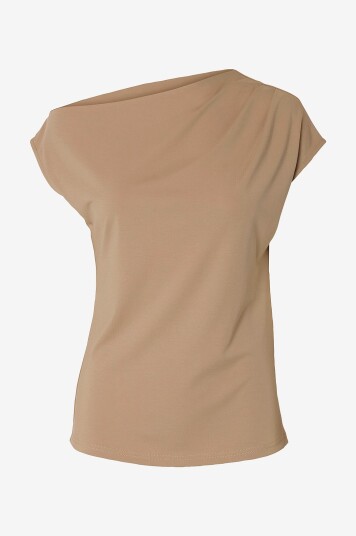 Selected Women Topp slfMolly SS Natur