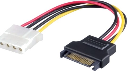 Luxorparts SATA-strømadapter til Molex 4-pin