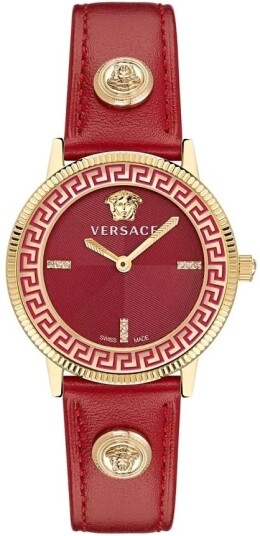 Versace Dameklokke VE2P00722 V Tribute Diamonds Rød/Lær Ø36 mm