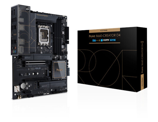 ASUS ProArt B660-Creator D4 Hovedkort ATX med LGA 1700 DDR4-støtte ASUS ProArt B660-Creator D4 Hovedkort ATX med LGA 1700 DDR4-støtte