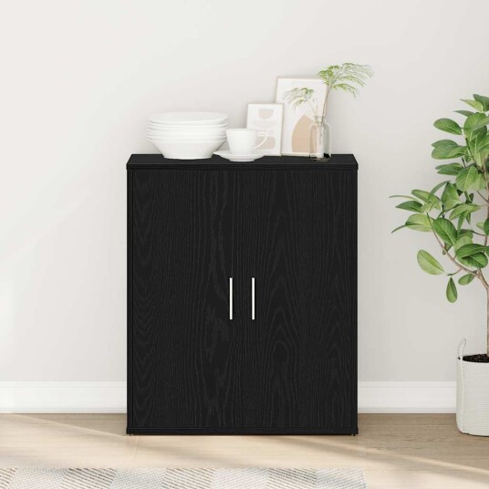 Skjenk svart eik 60x31x70 cm konstruert tre Skjenk svart eik 60x31x70 cm konstruert tre