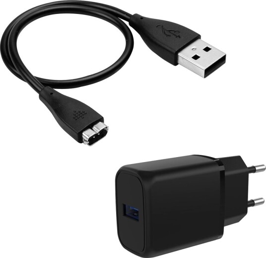 Fitbit Charge HR Vegglader 18W + Ladekabel, 28cm