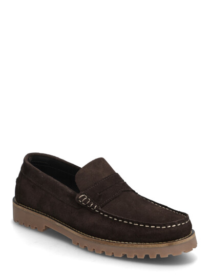 Bianco Biagreg Penny Loafer Suede Brown 44