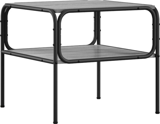 vidaXL Sidetabell Grå Sonoma 100 x 50 x 46 cm Konstruert tre