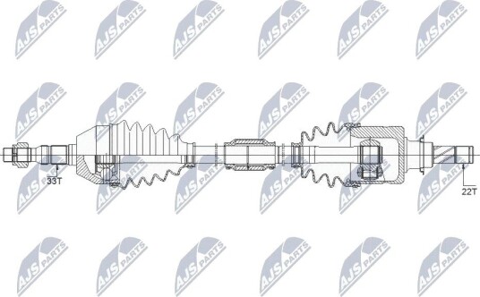 Drivaksel NTY NPW-PL-093