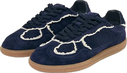 ALOHAS Tb.490 Crochet Navy Leather Sneakers Navy 41