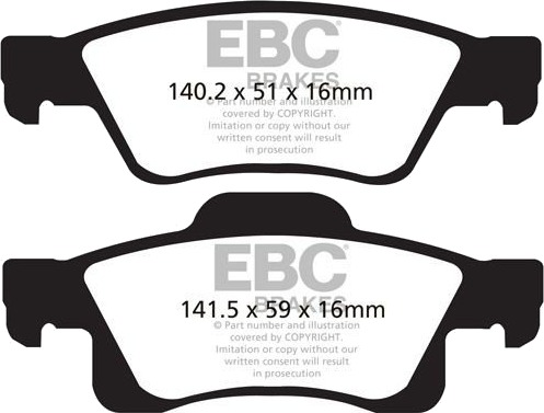 EBC Brakes DP41872R Bremseklosser