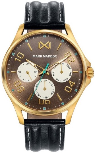 Mark Maddox Herreklokke HC7111 45 Classic Lær Ø40 mm