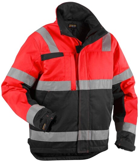 Blåkläder Vinterjakke varsel Hivis Rød/Svart S