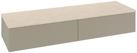 Villeroy & Boch Villeroy & Boch Antao Sideskap 160x50x26,8 cm m/lys Steingrå/Crème Villeroy & Boch Villeroy & Boch Antao Sideskap 160x50x26,8 cm m/lys Steingrå/Crème
