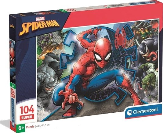 Clementoni Puzzle Spider-Man 104 pieces 2D Puslespill