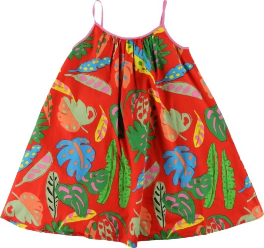 Stella McCartney Kids Kjole   Rød m. Blader   Stella McCartney Kids   8 år 128   Kjole