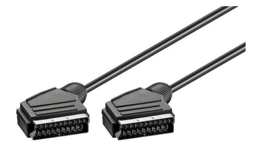 Pro SCART-kabel 2m forniklet - Lyd/Video tilkobling Pro SCART-kabel 2m forniklet - Lyd/Video tilkobling