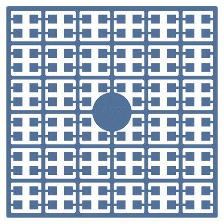 Pixelhobby Midi perler 497 turkisblå 2x2mm 140 piksler