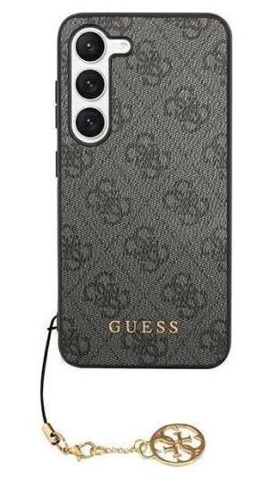 Guess Case For Samsung Galaxy S23 Plus Guhcs23mgf4ggr Grey Hardcase 4G Charms Collection