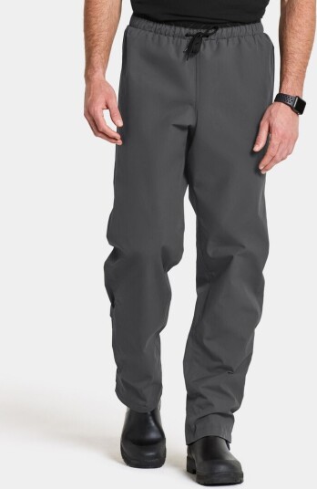 Didriksons Grit Unisex Rain Pants Coal black