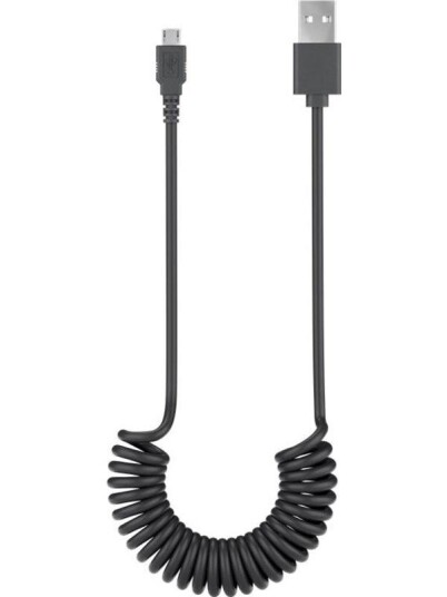 Goobay Micro-USB 2.0 Spiral Kabel 1m Svart