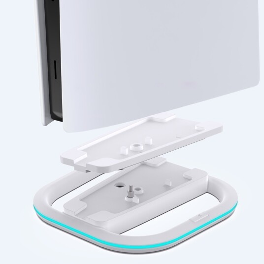 Subsonic LED Stativ til PS5 og PS5 Slim - Hvit